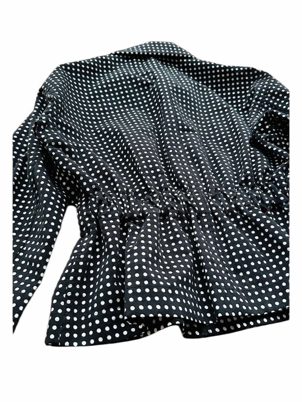 Issey Miyake Black Perforated Generic Polka Dots textured Designer - Picture 10 of 16